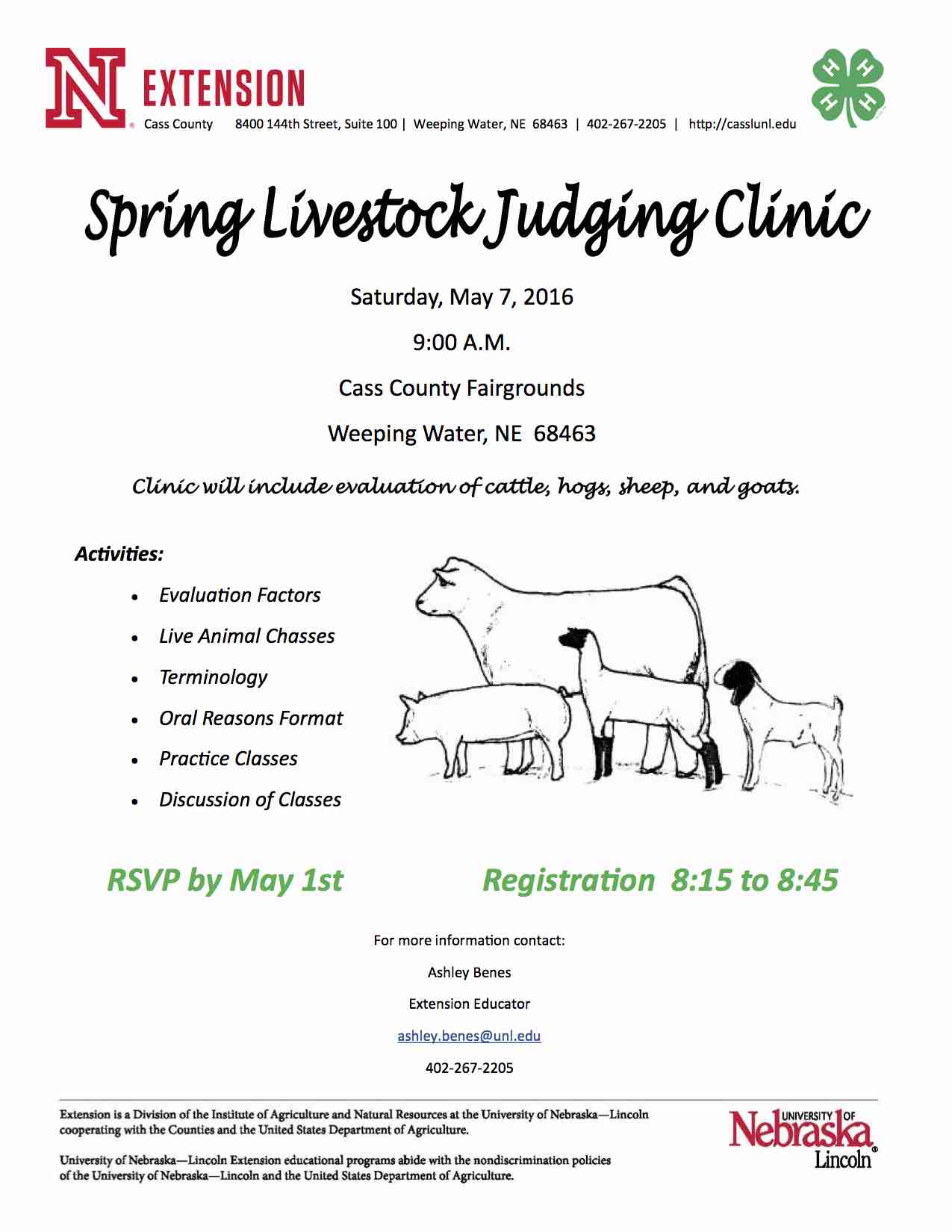 Livestock Judging Clinic 2016