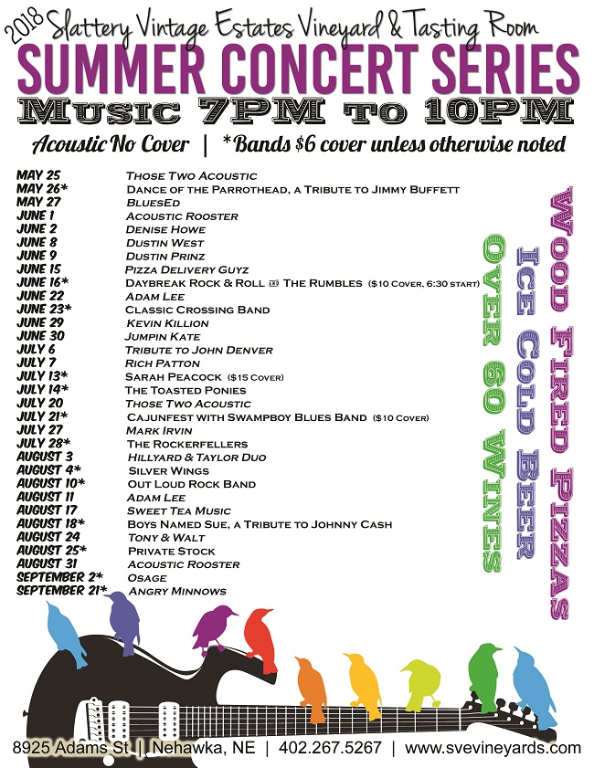 summer concerts 2018