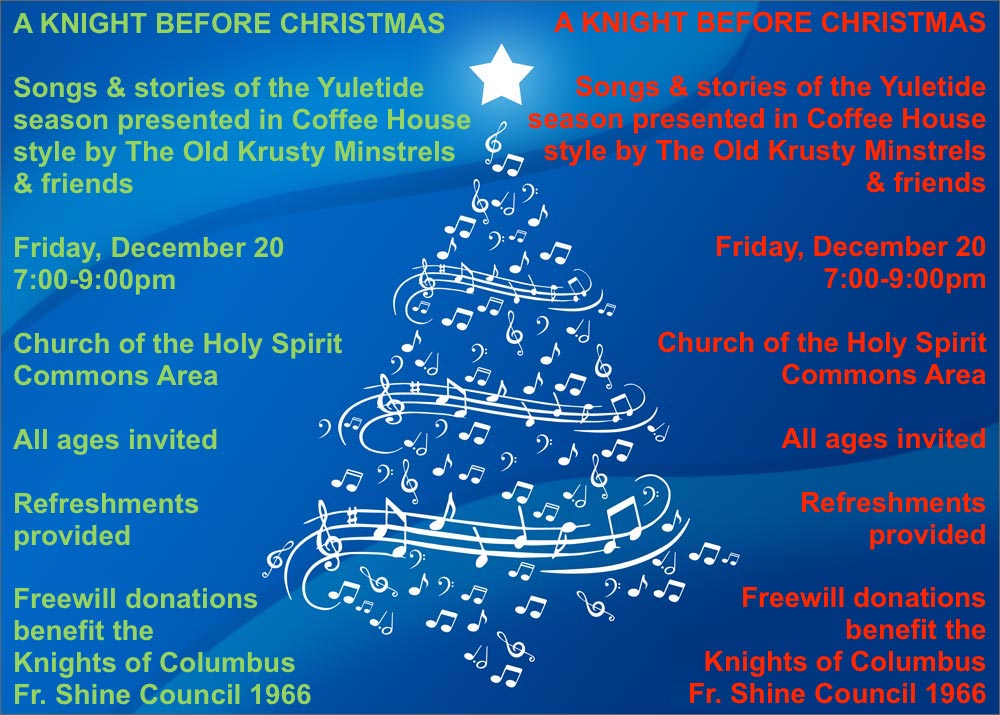 A KNIGHT BEFORE CHRISTMAS FLYER 2