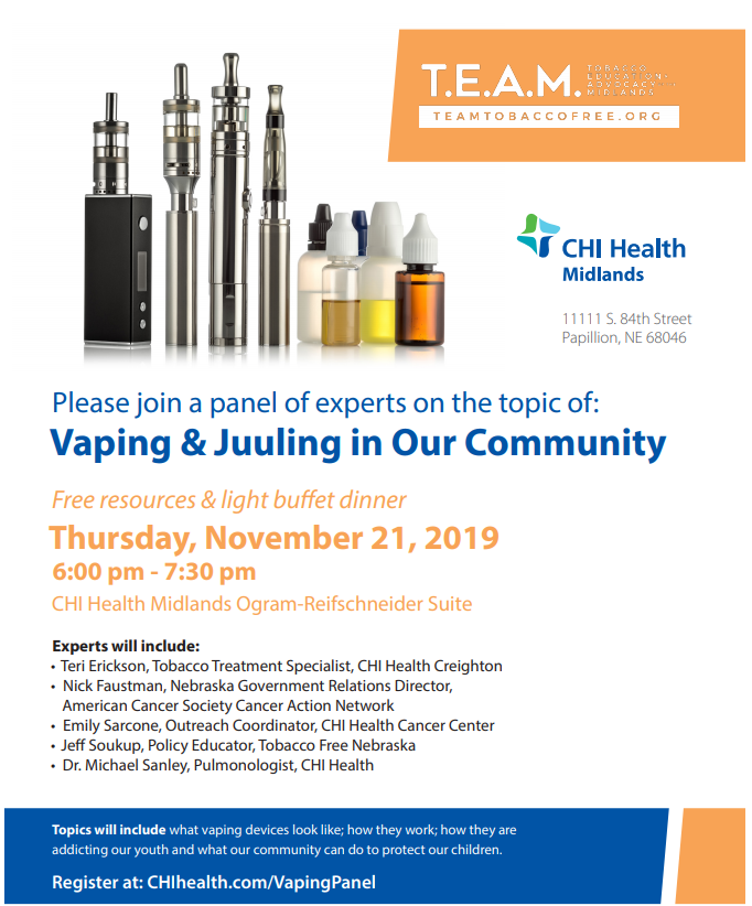 TFCC vaping flier