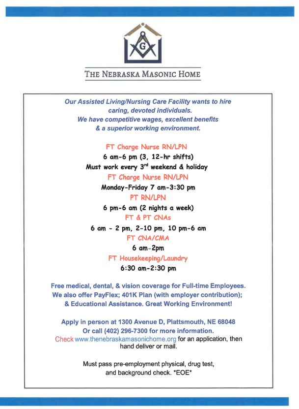 Masonic help wanted