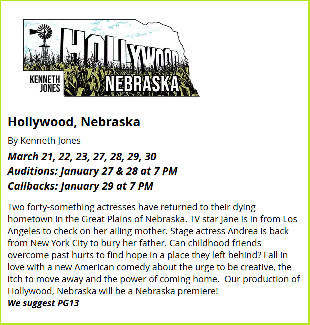 Holliwood nebraska auditions