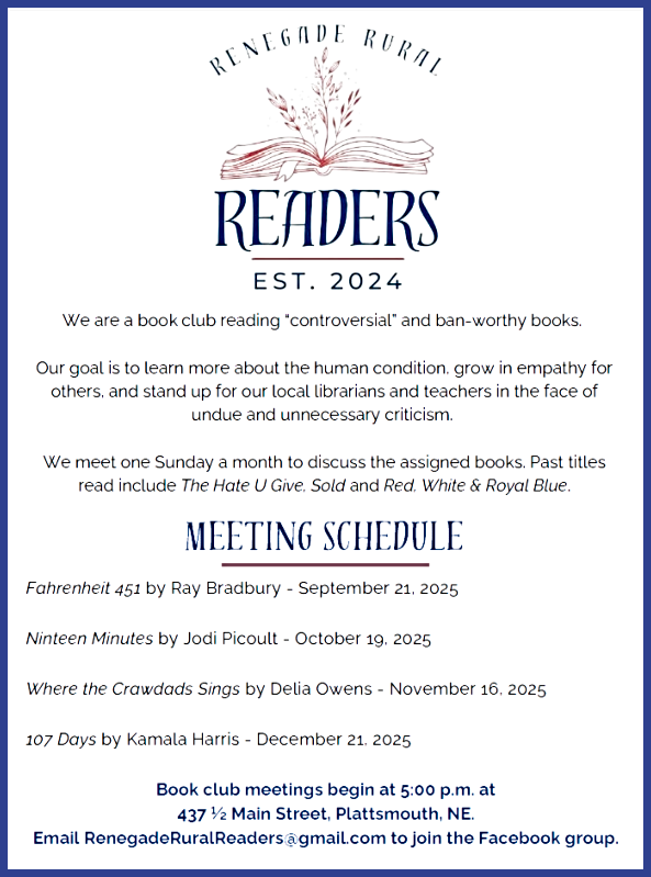 2025 07 23 RENEGADE RURAL READERS