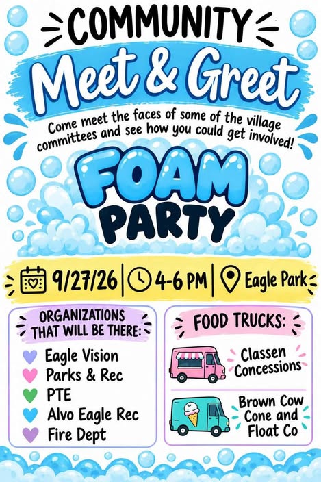 Eagle foam party
