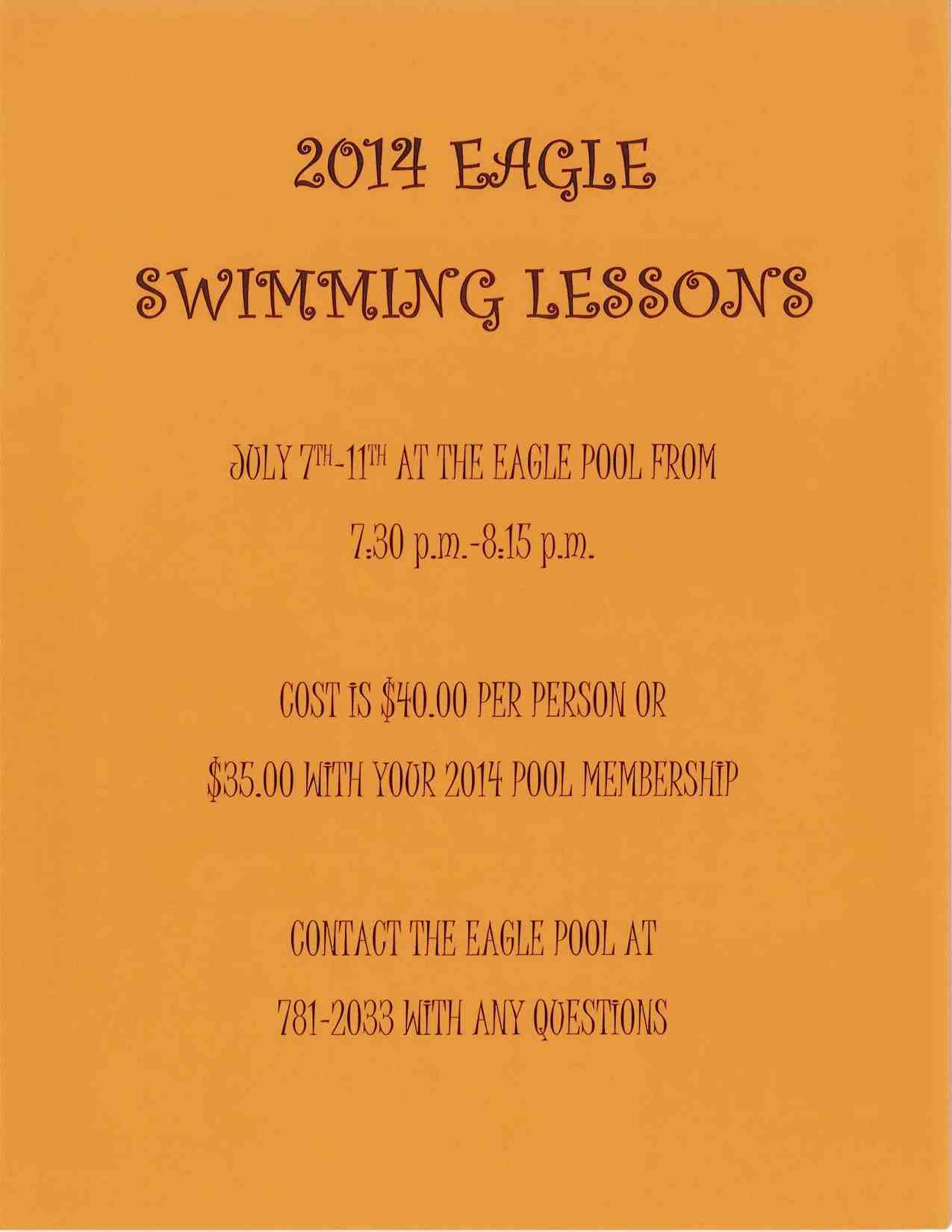 Eagle Swimming Lessons