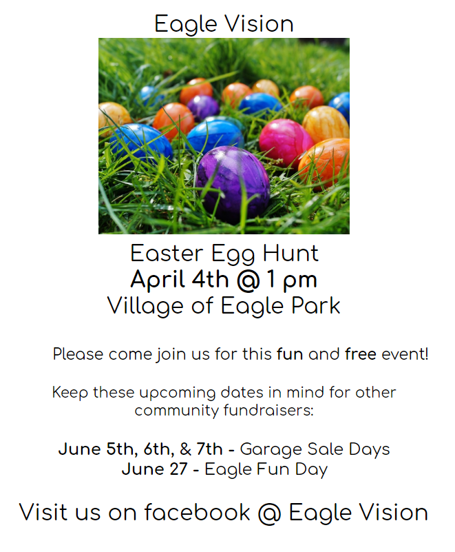Eagle easter egg hunt