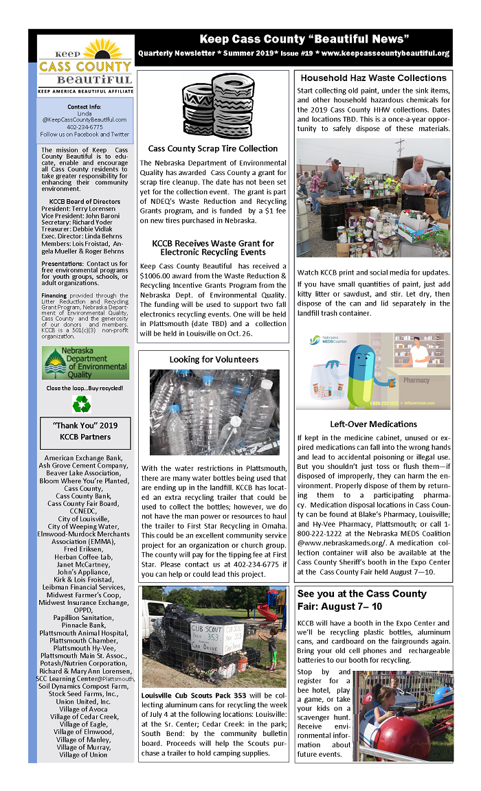 2019 KCCB Summer Newsletter pg 1