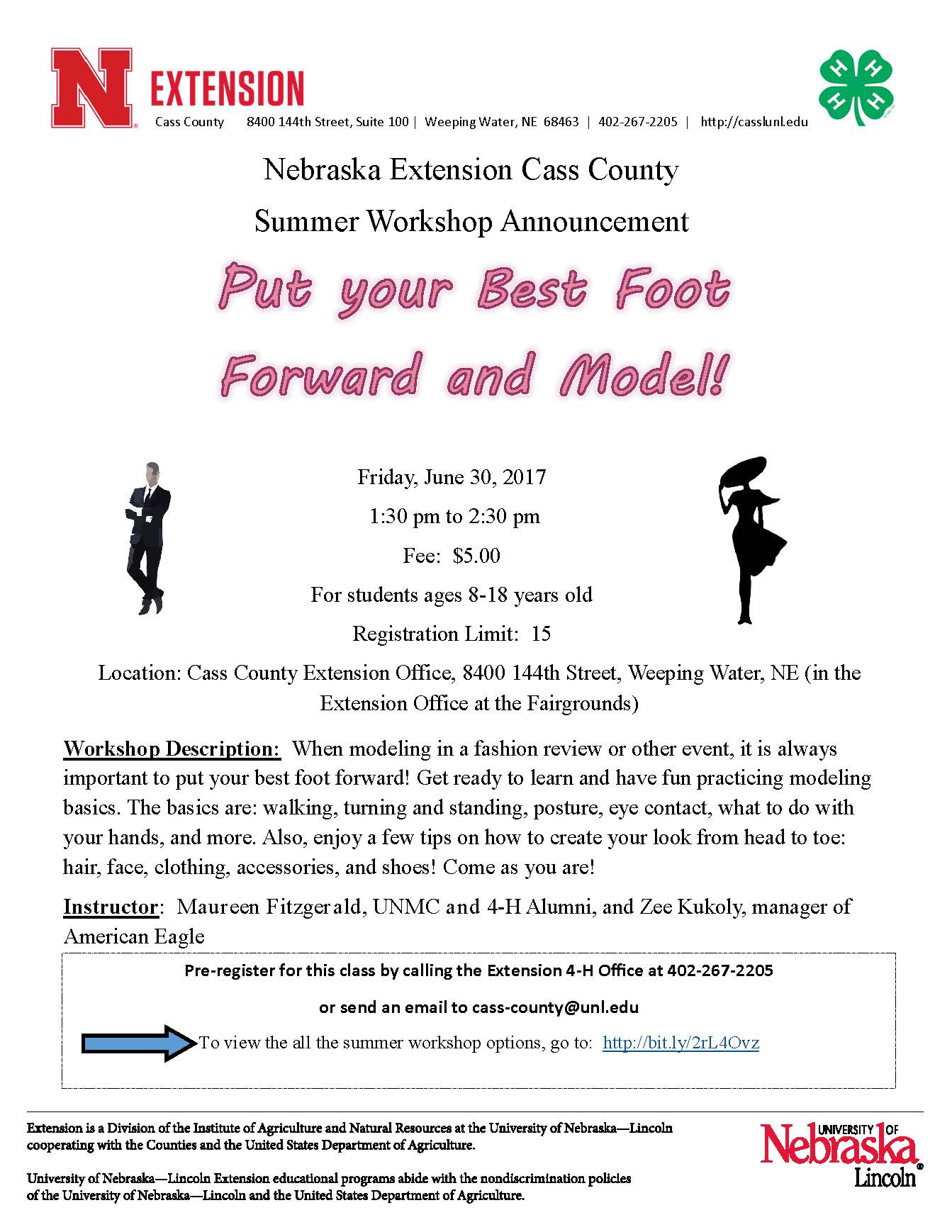 15 Put your Best Foot Forward and Model