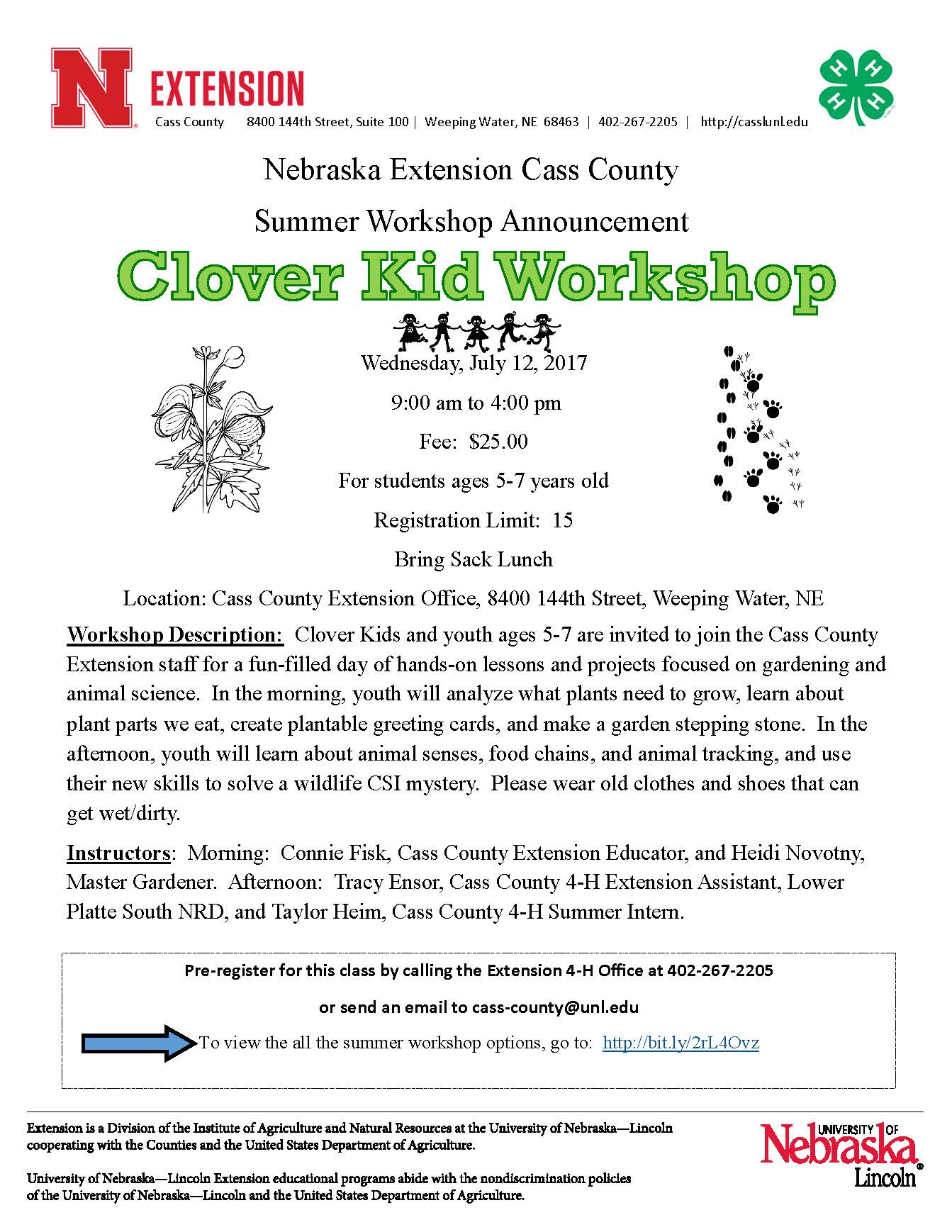 19 Clover Kid Workshop