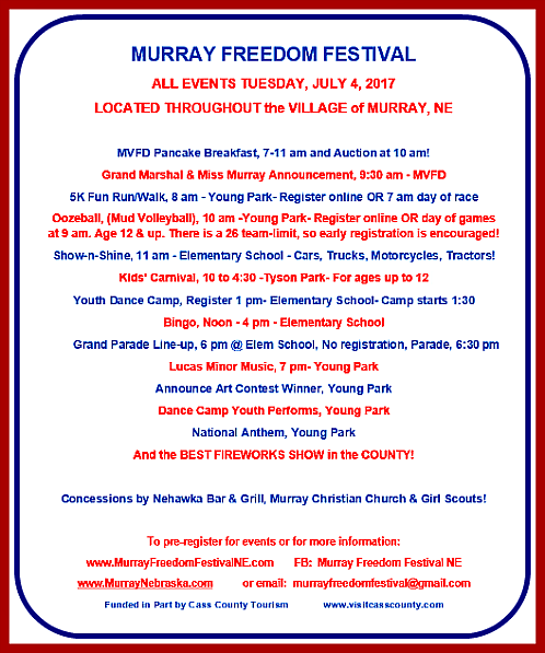 2017 06 14 FREEDOM FESTIVAL SCHEDULE of EVENTS