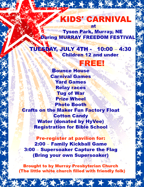 2017 06 21 Kids Carnival flier