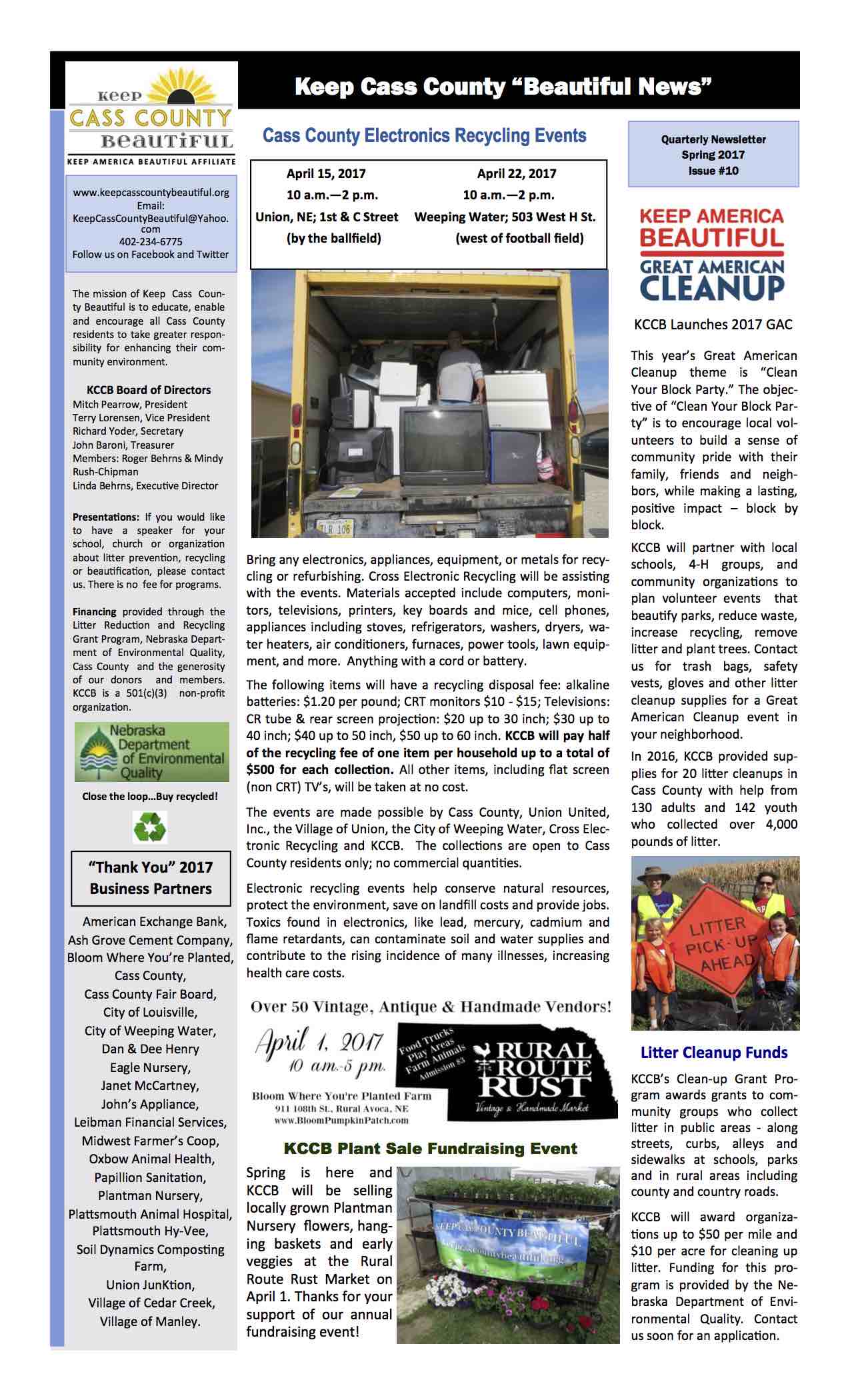 2017 Spring Newsletter