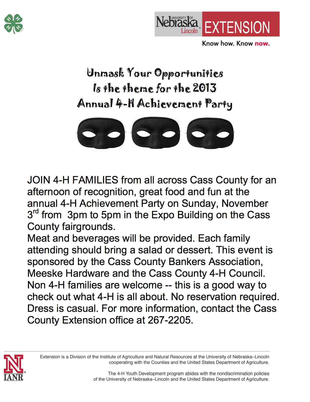 4-H Achievement Party