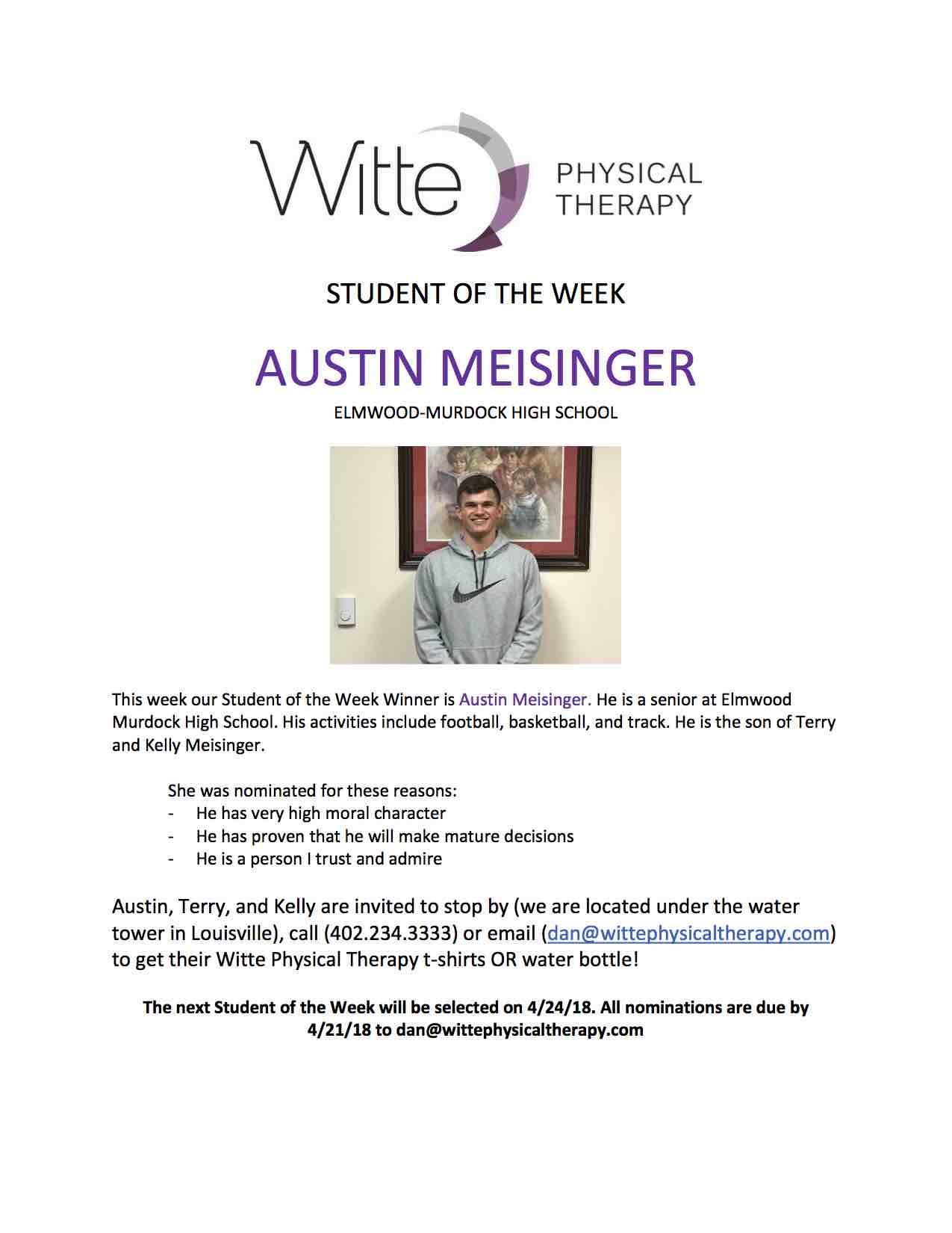 50 Student of the Week Selection