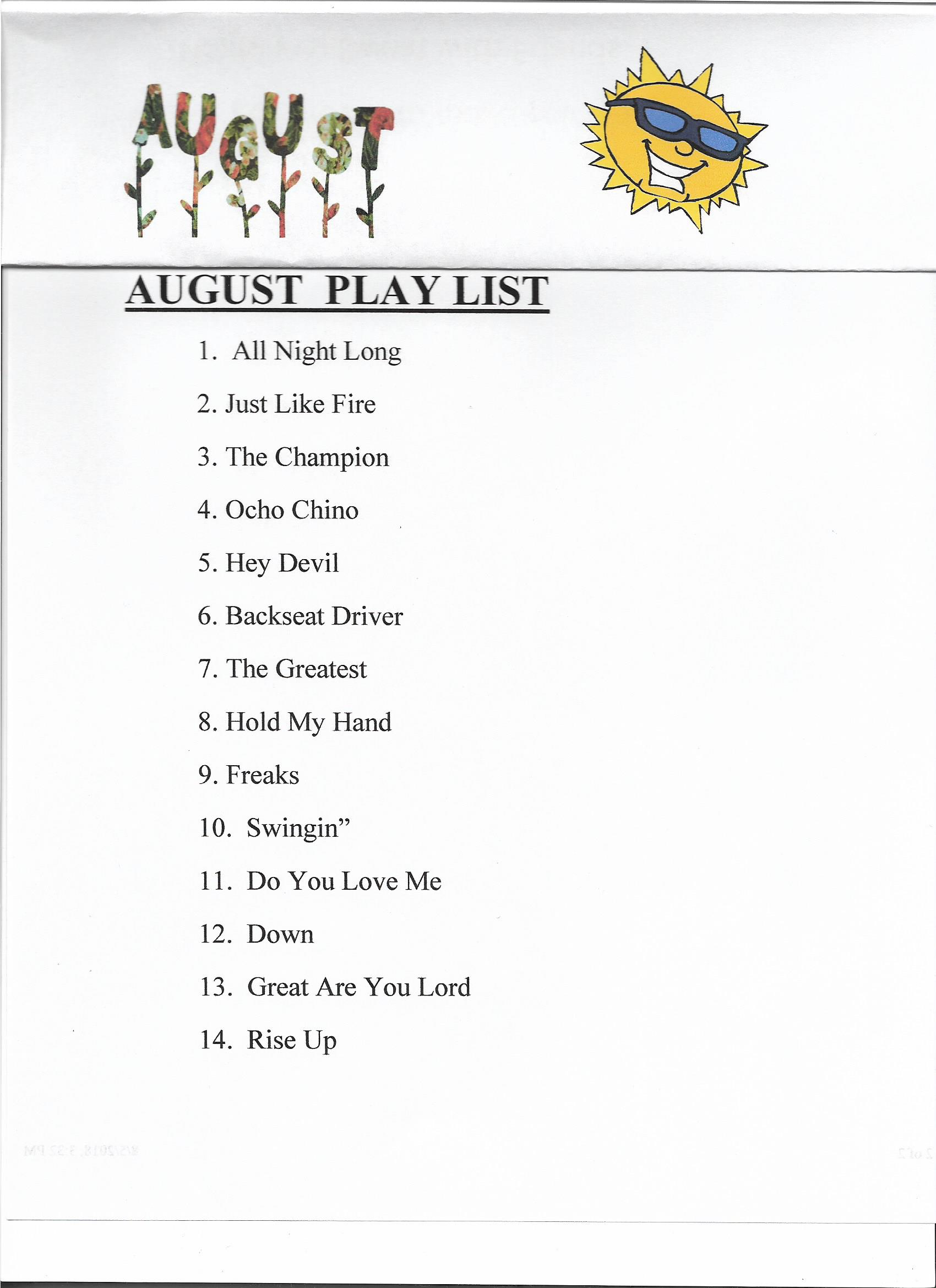 Aug REFIT Playlist 001