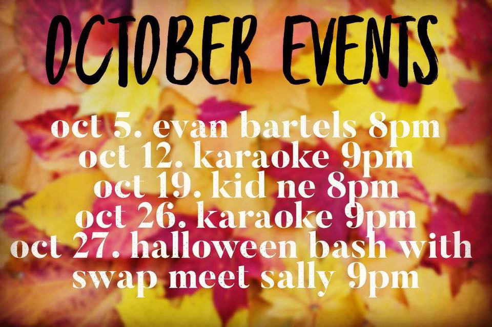 Baileys October Events