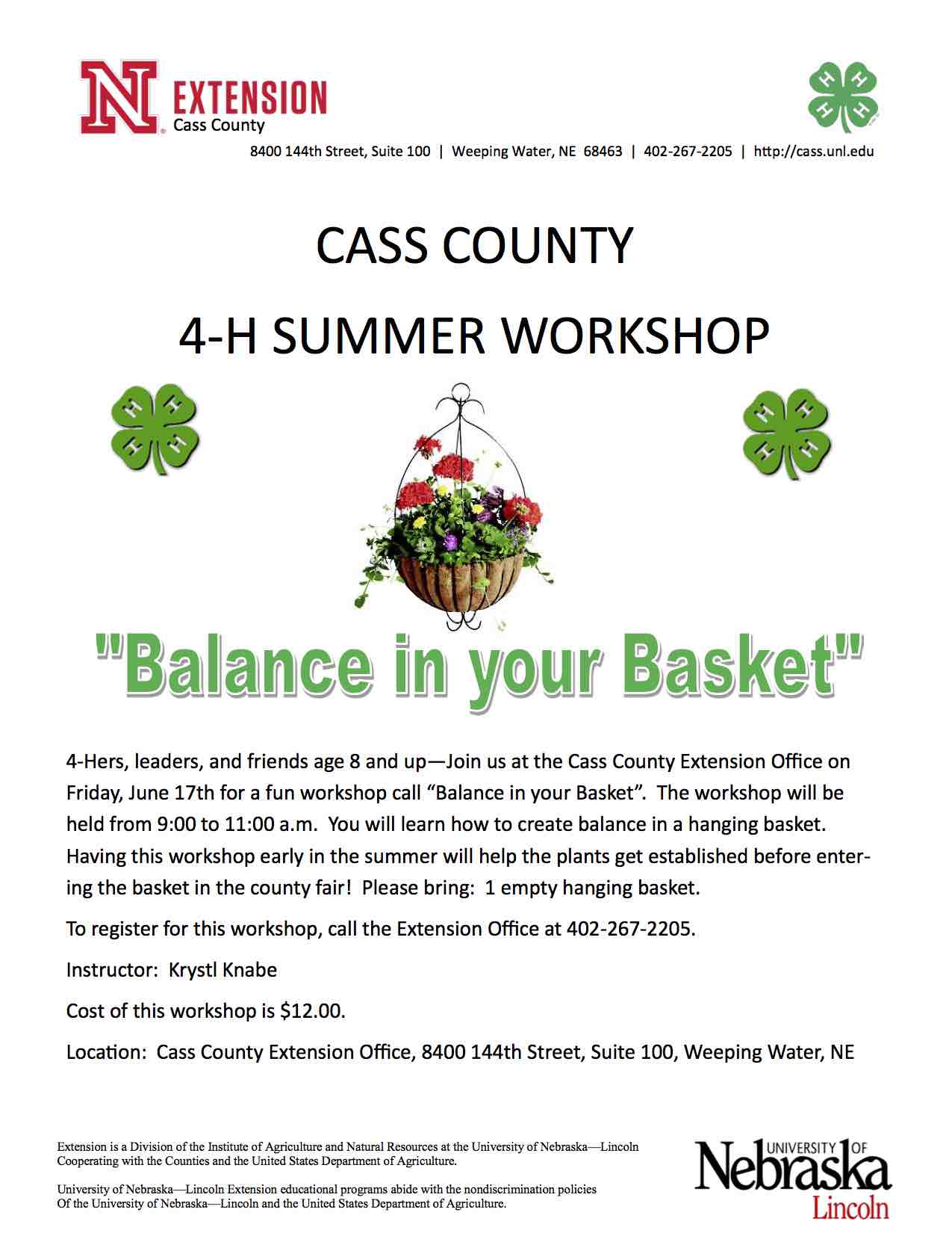 Balance in your Basket