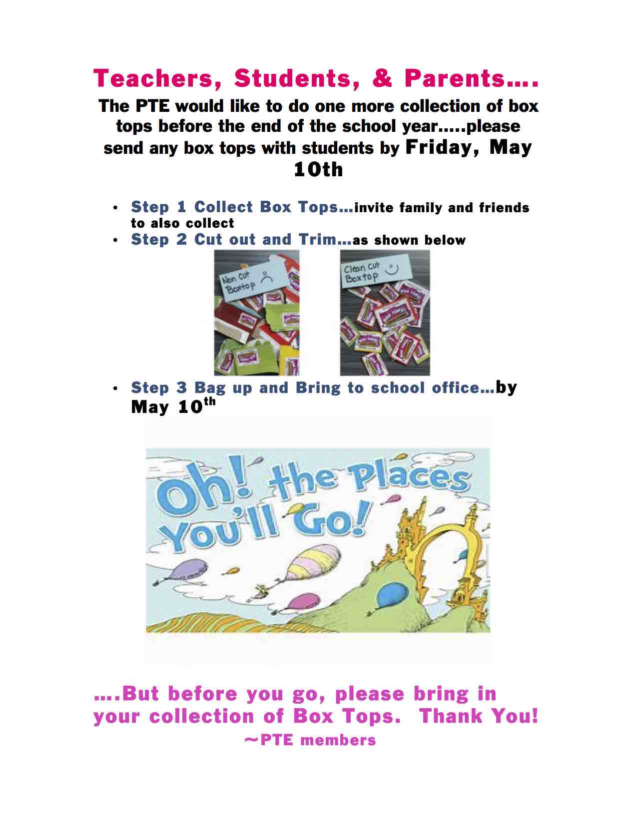Boxtops May 2019 Flyer