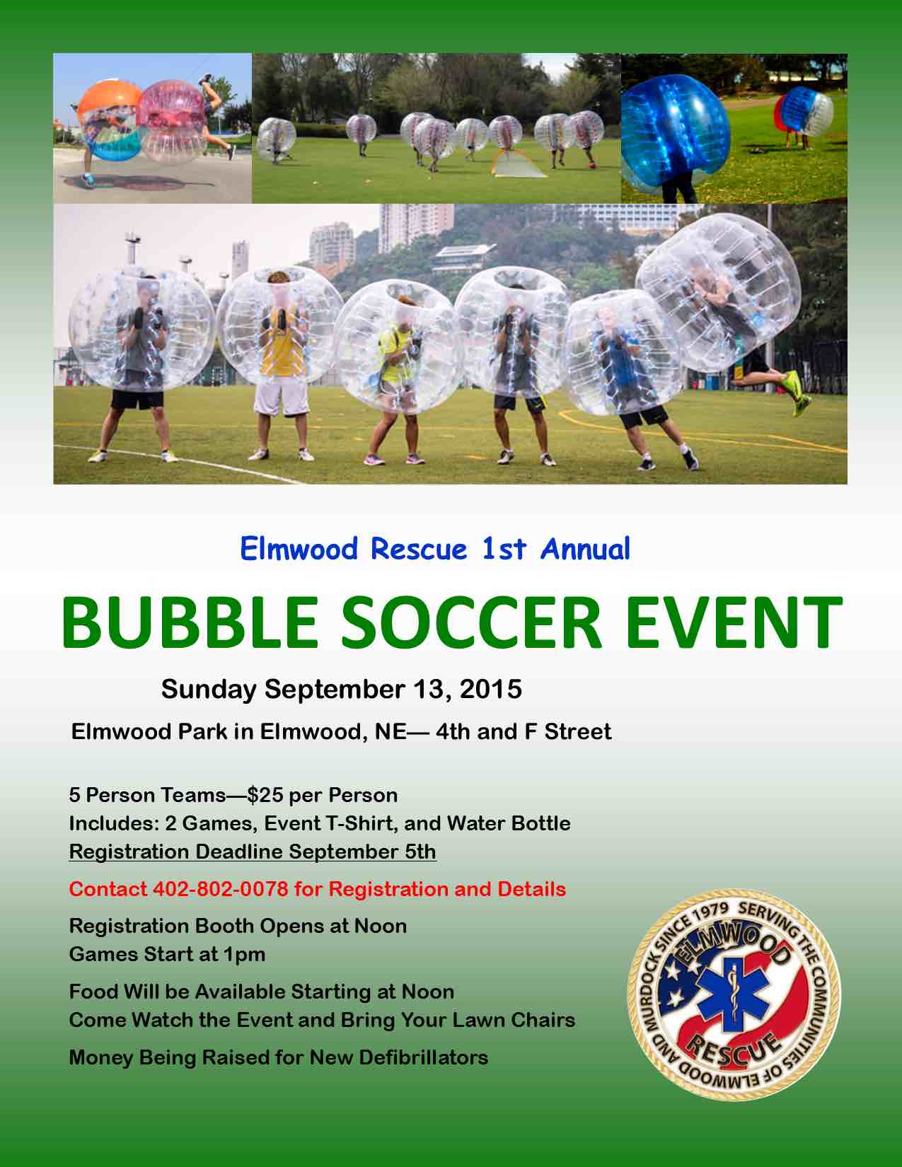Bubble Soccer Flyer