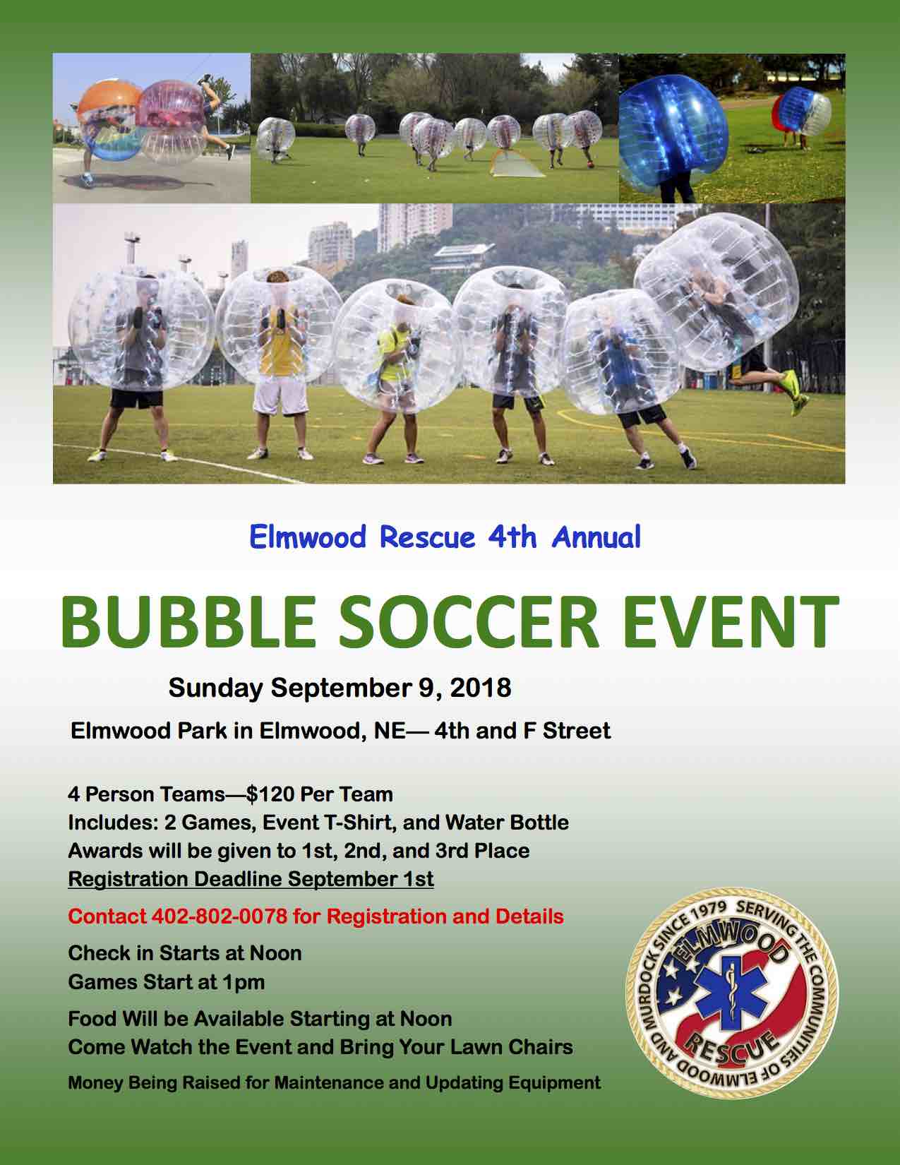 Bubble Soccer Flyer 2018