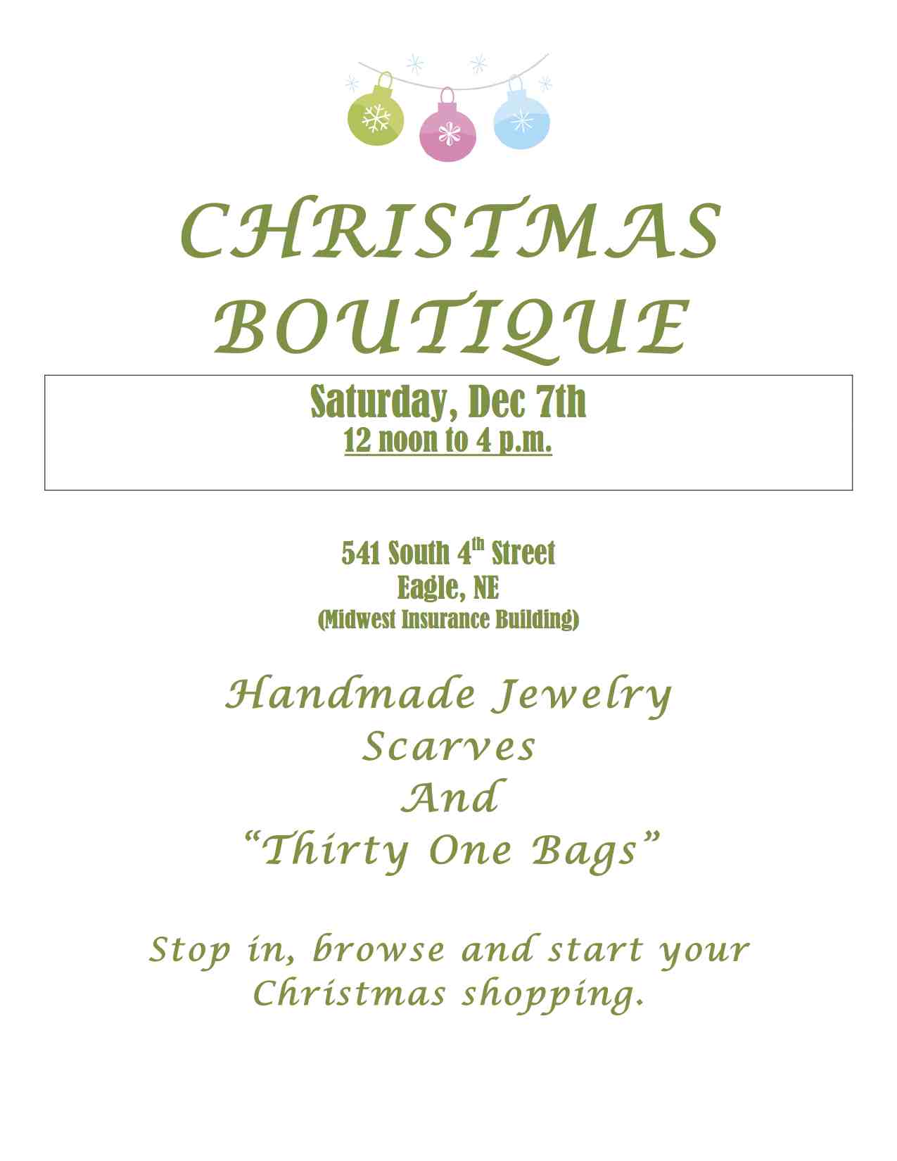 CHRISTMAS BOUTIQUE