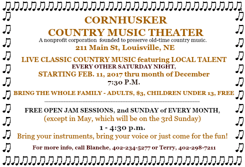 CORNHUSKER COUNTRY MUSIC 2017