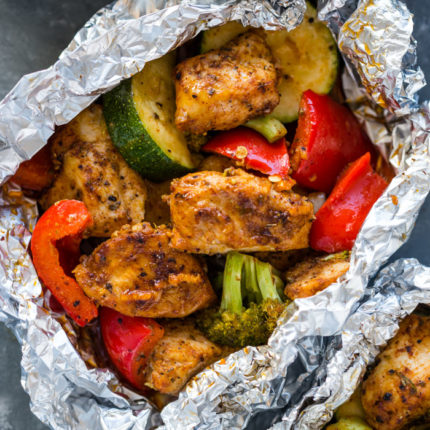 Cajun Chicken and Veggie Foil Packs 11 430x430