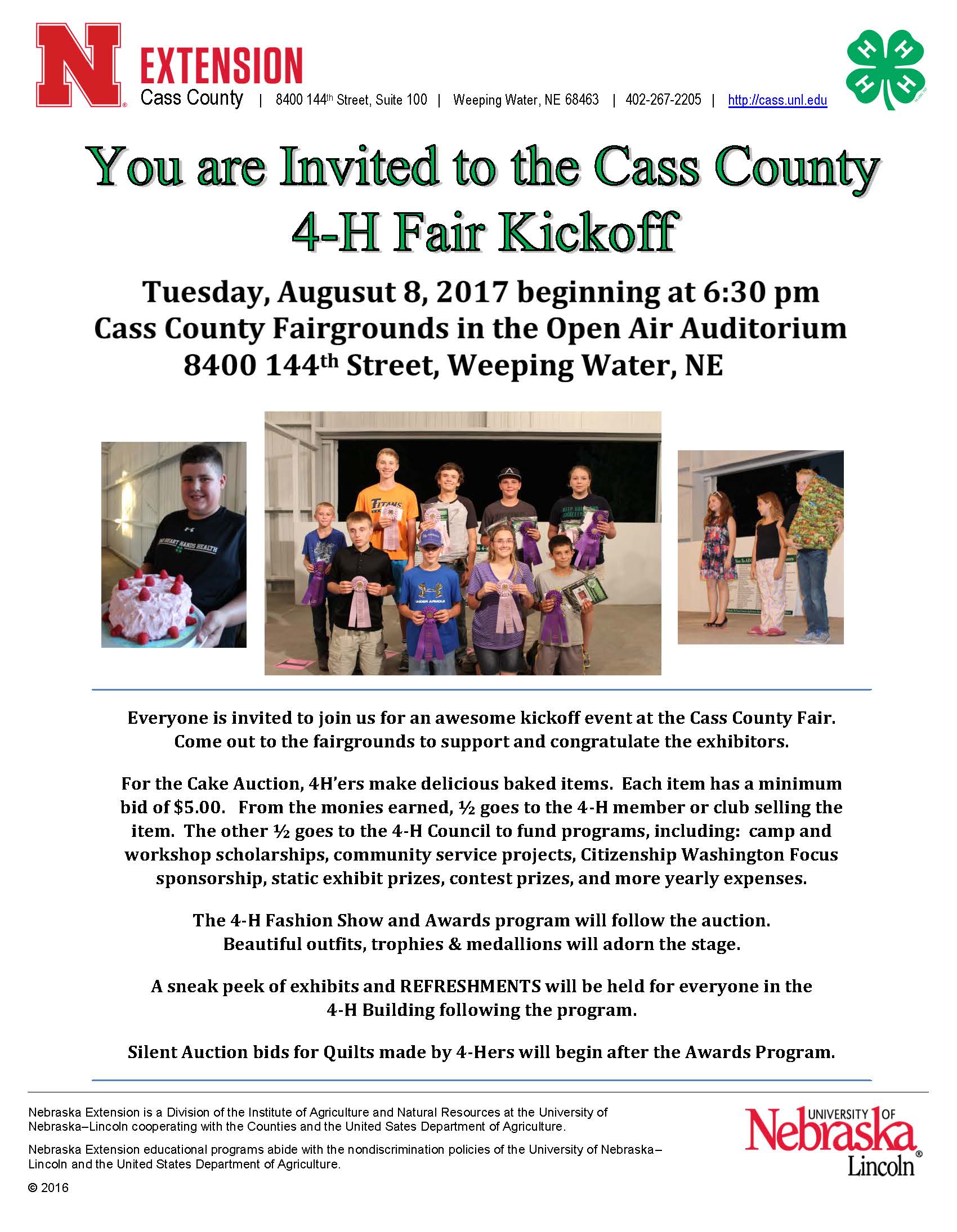 Cake Auction Flyer 2017