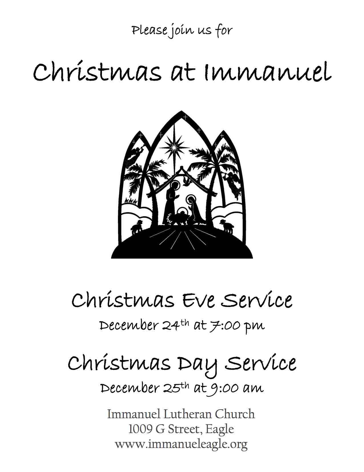 Christmas flyer 2016 Eagle Newsletter