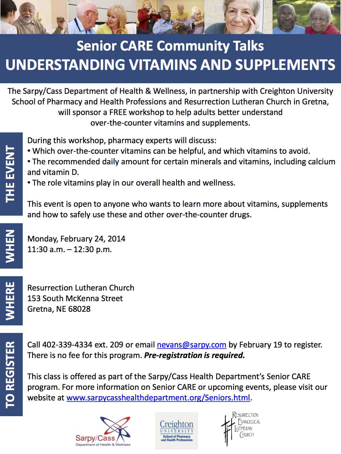 Community Talks February Medication Workshop