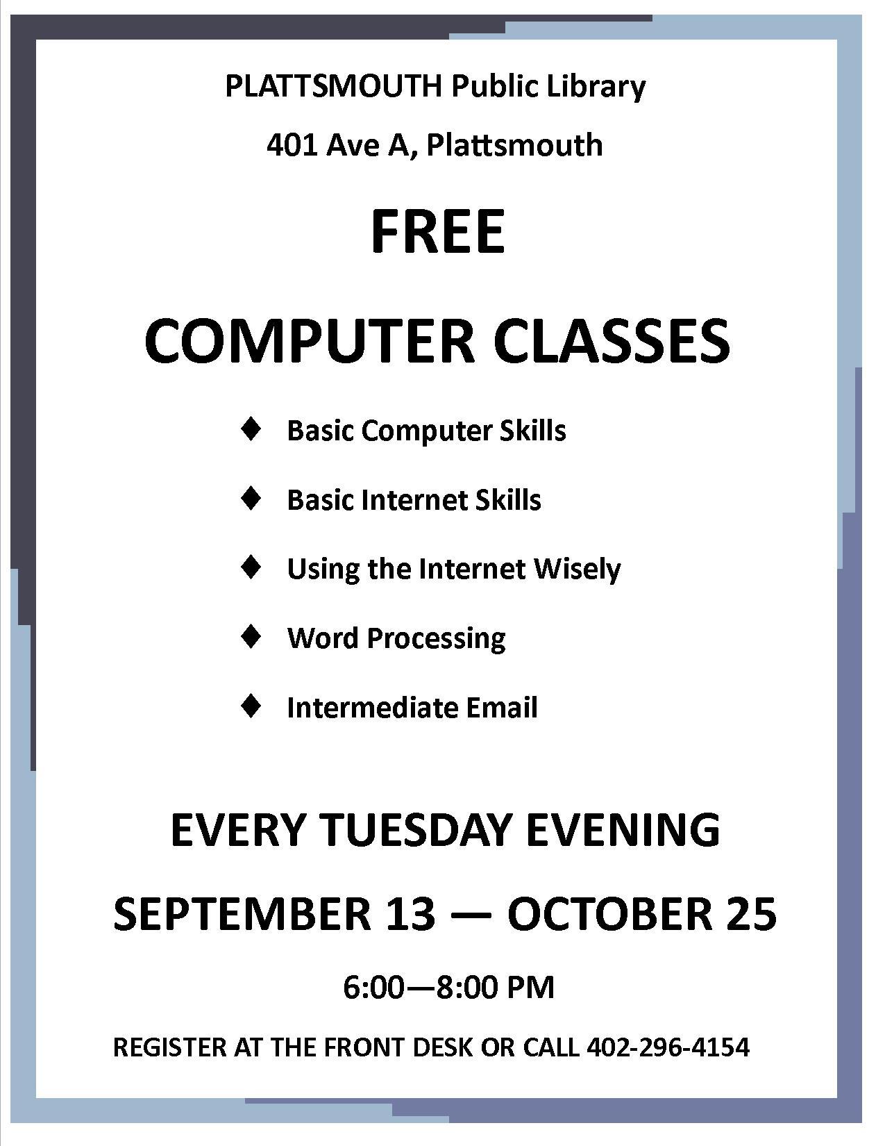 Computer classes short poster 2016