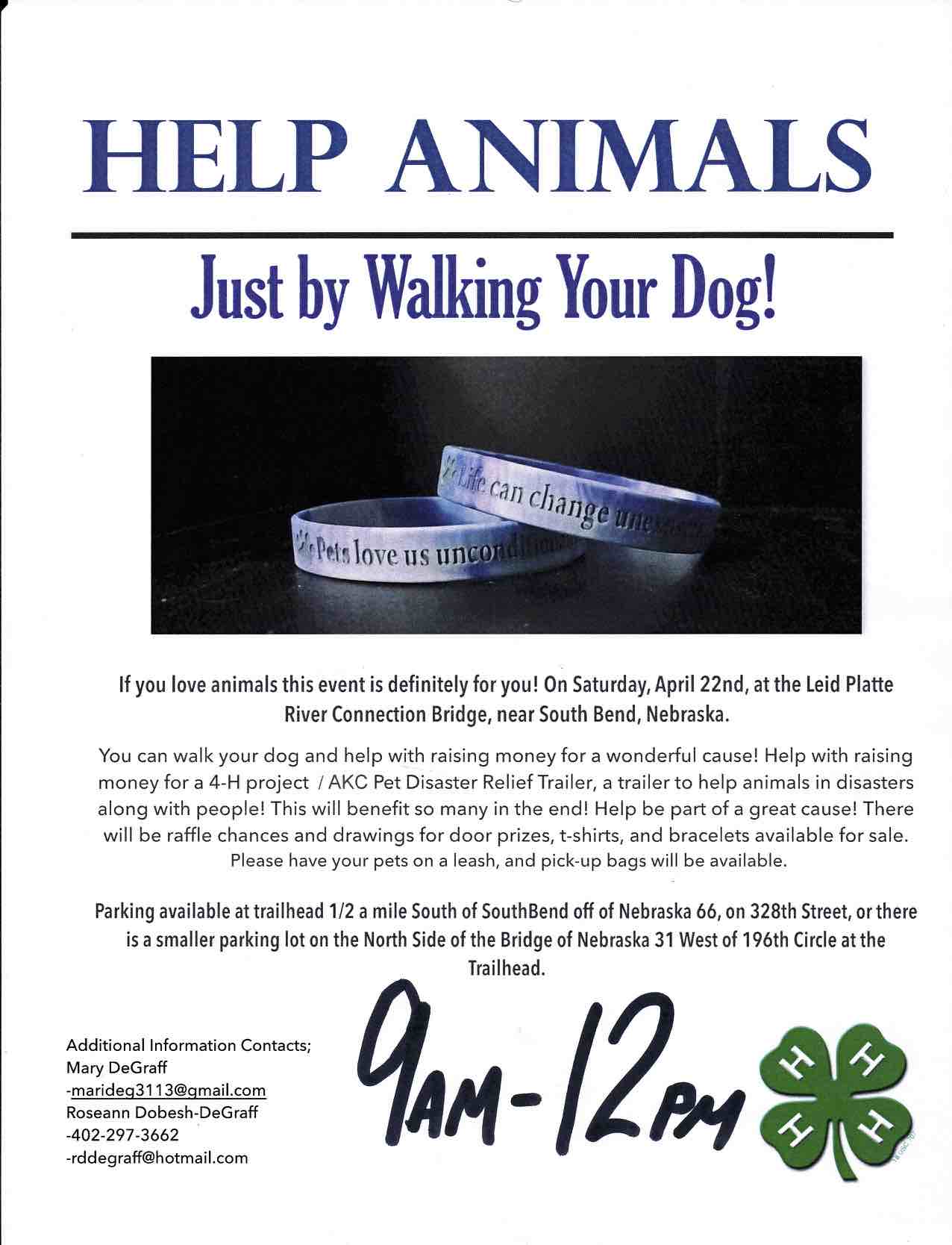 Dog Walk Fundraiser Flyer