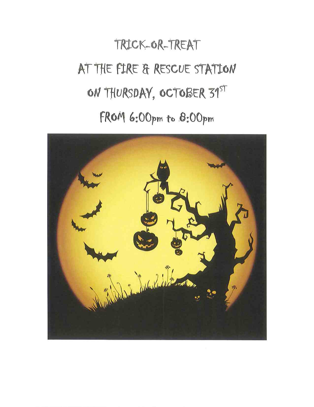Eagle Fire Station Halloween