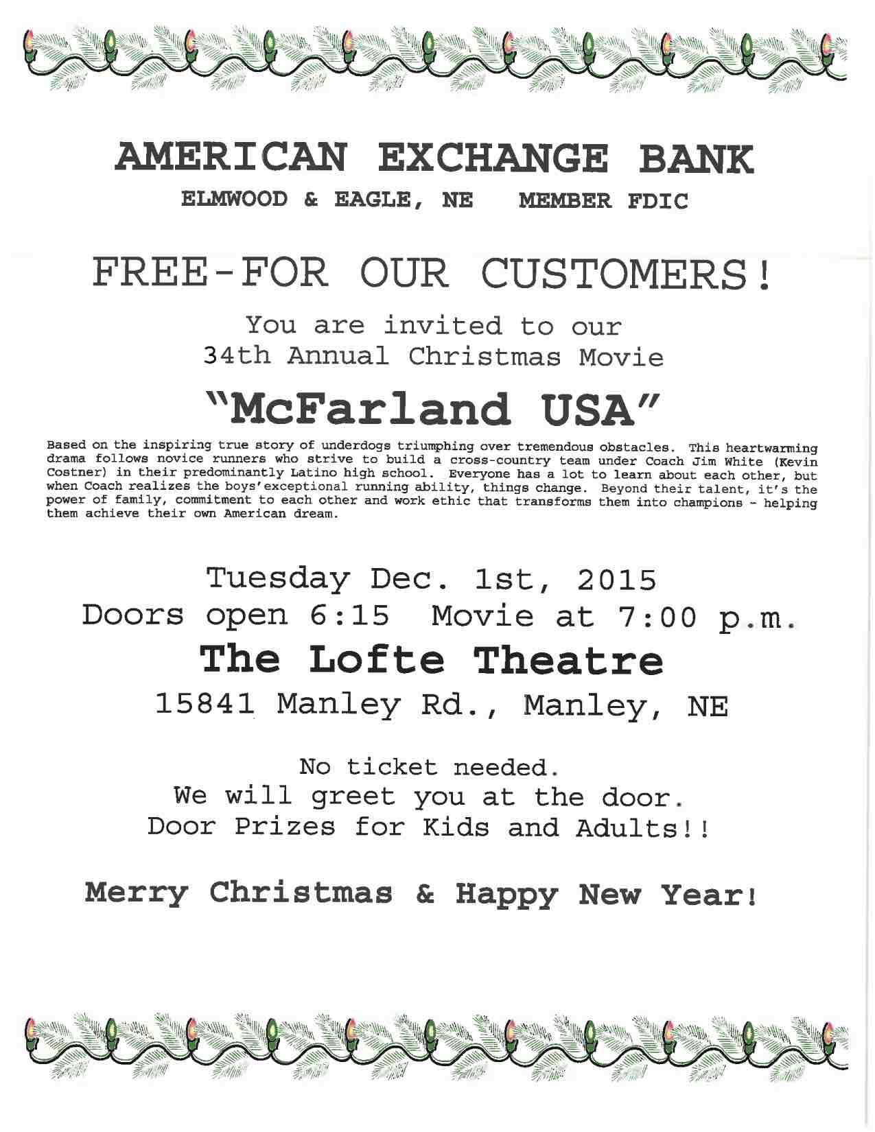 Elmwood NE Movie Night