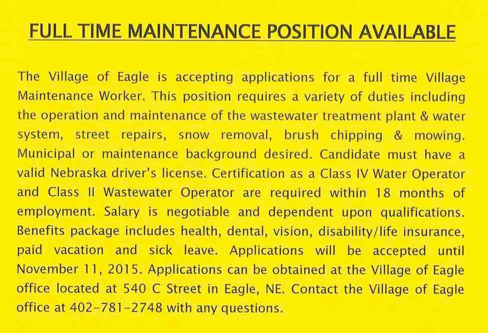 FT Eagle Maintenience 