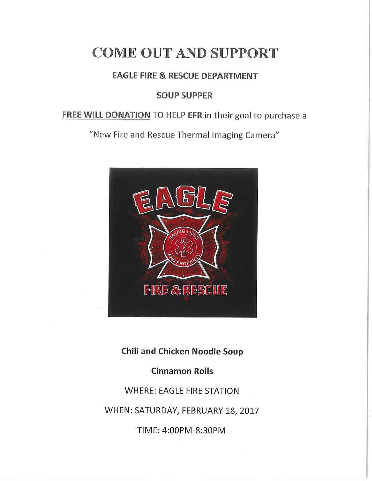 Fire and Rescue Soup Supper 2017