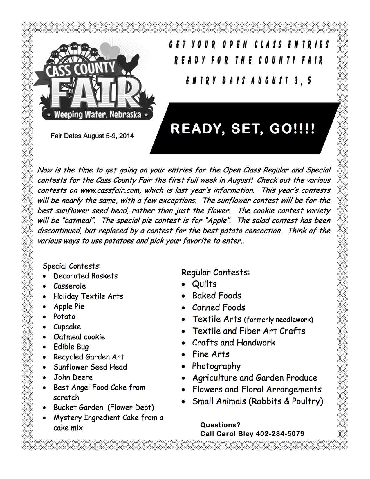 Get Ready for County Fair flyer