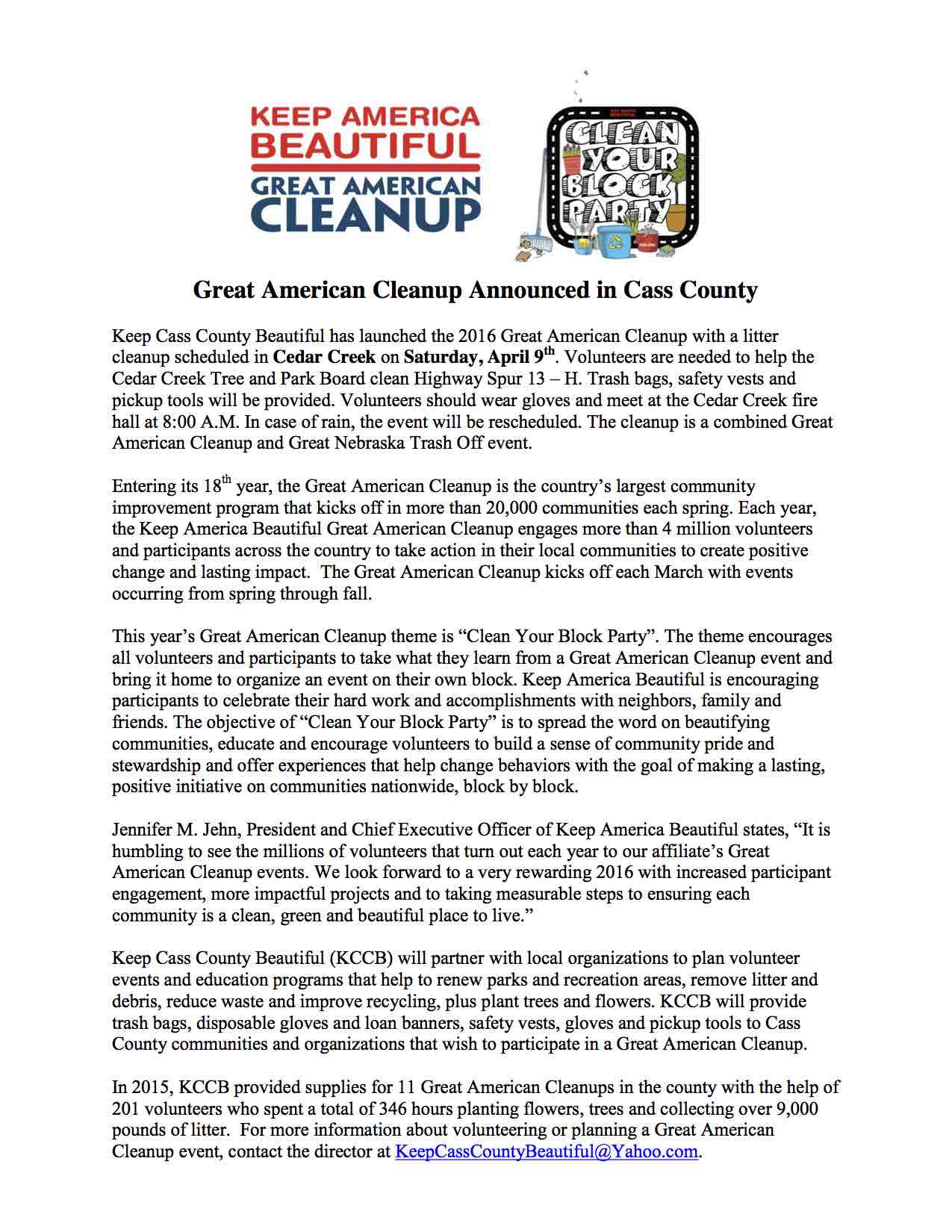 Great American Cleanup