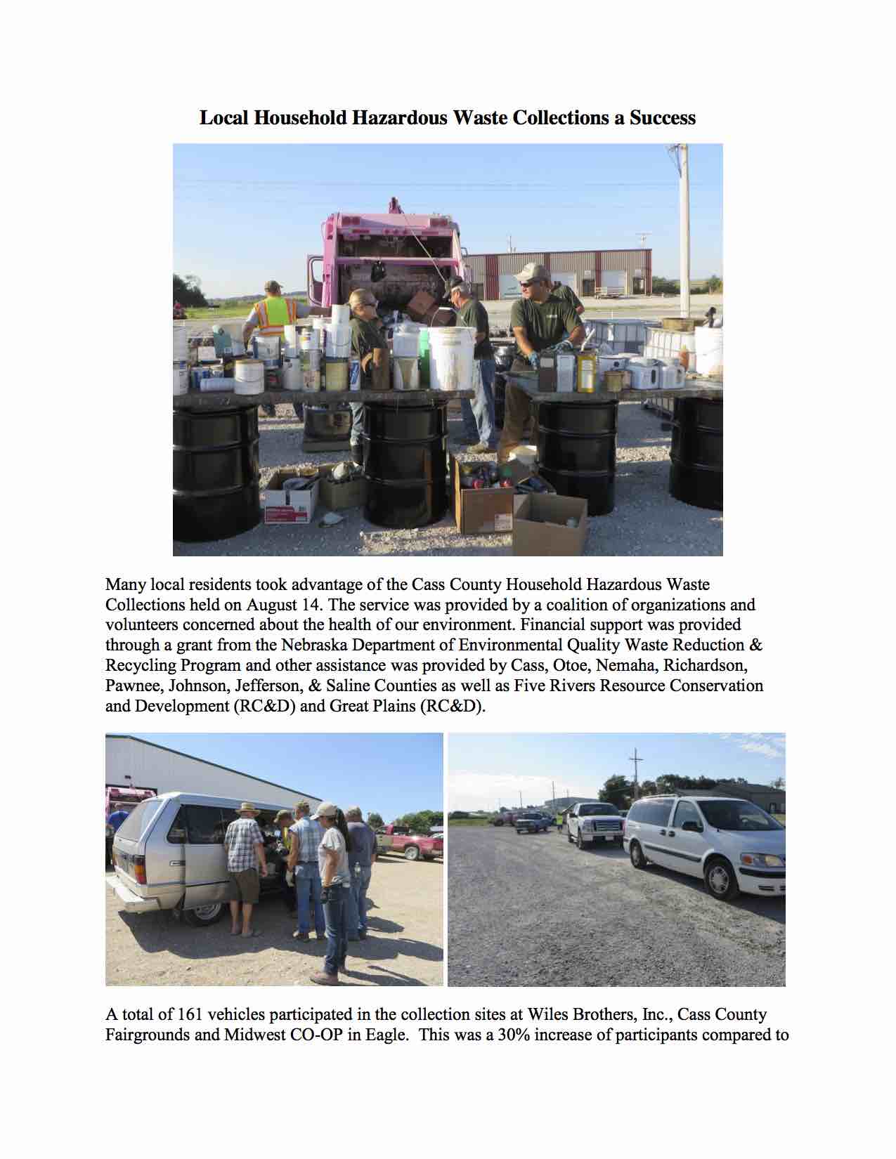 Hazardous Waste Collections a Success 2 2
