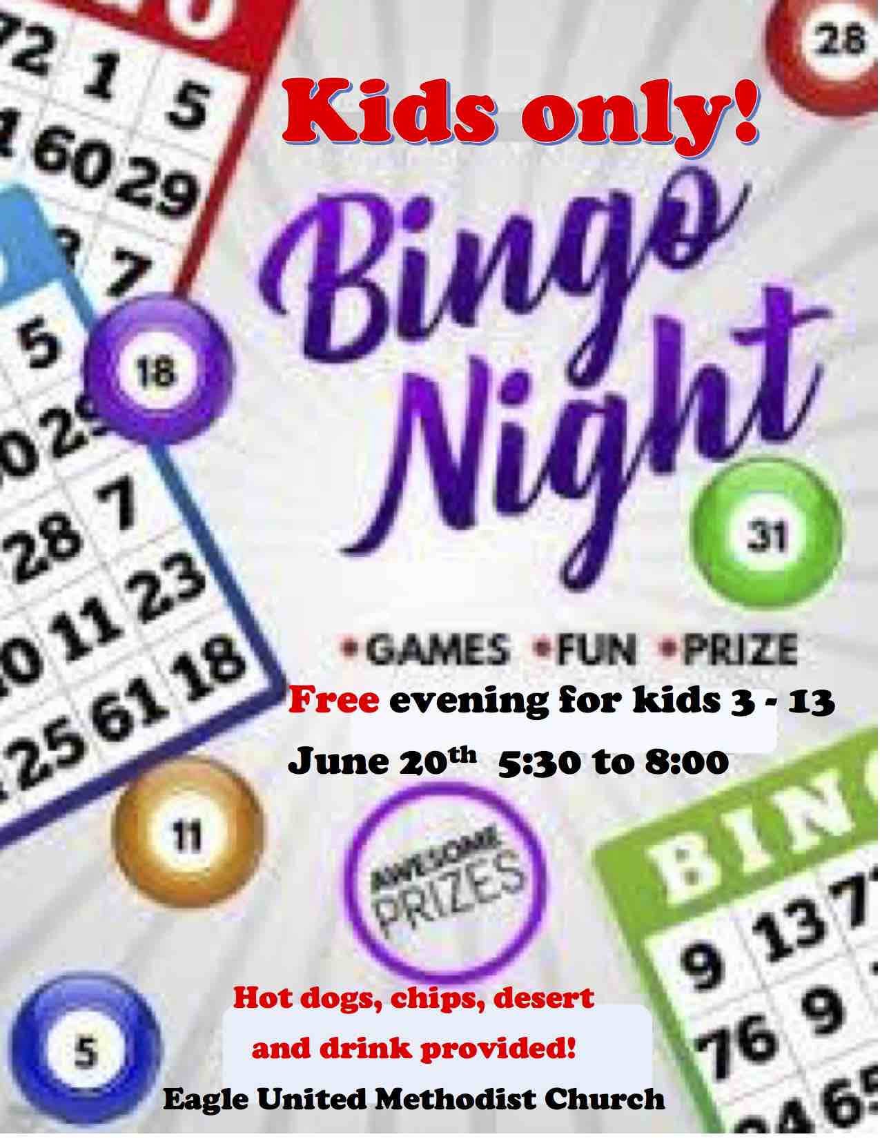 Kids bingo