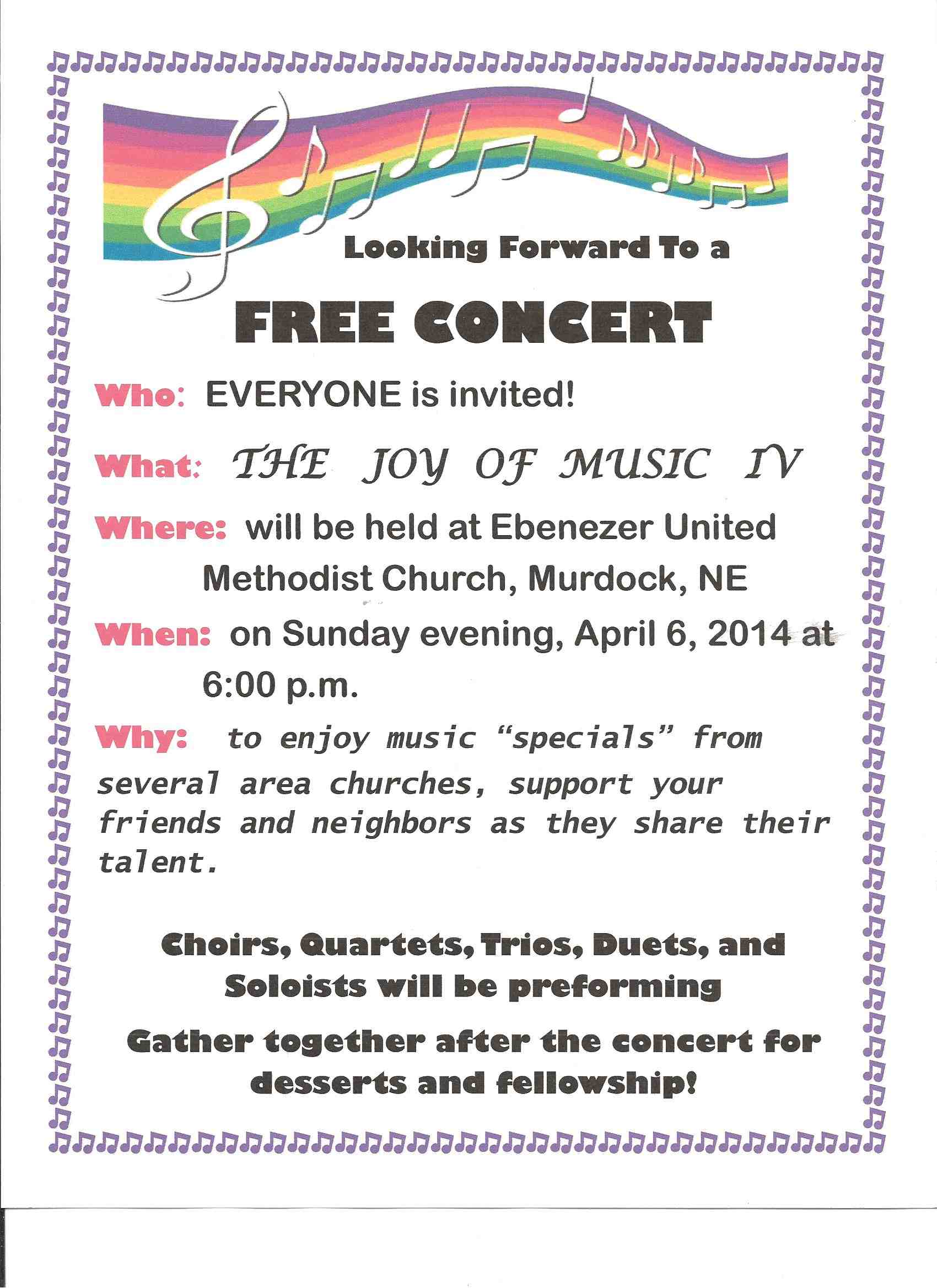 Looking forward to music