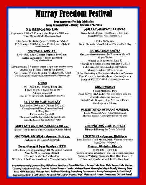 Murray Freedom Festival Events