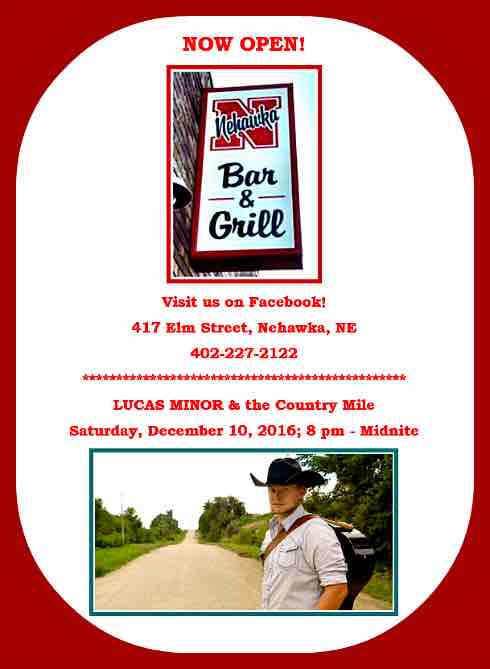 NEHAWKA BAR and GRILL w Lucas Minor the Country Mile