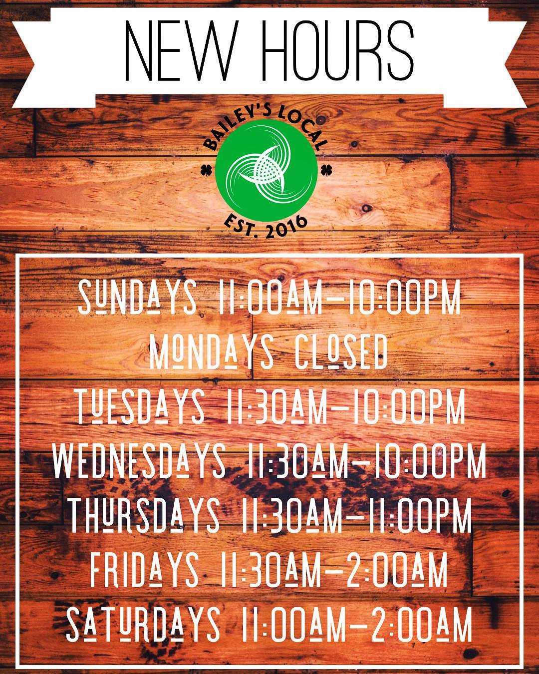 New Hours
