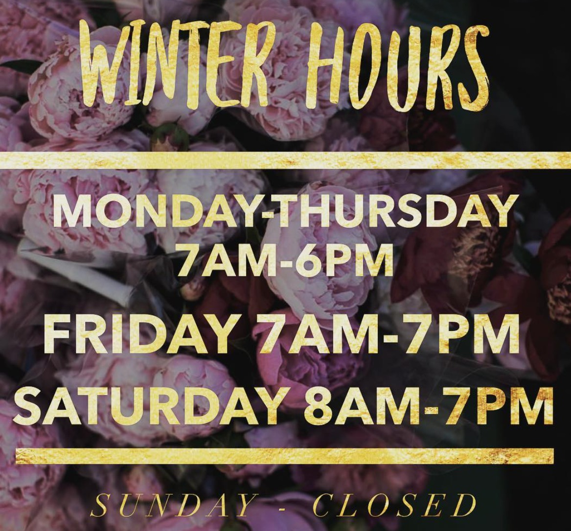 PJ Winter Hours