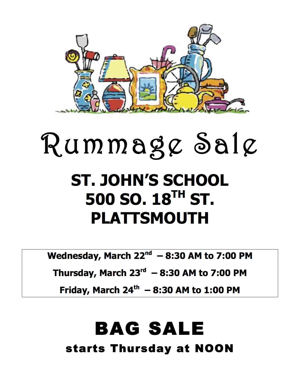 Rummage Sale Flyer 4