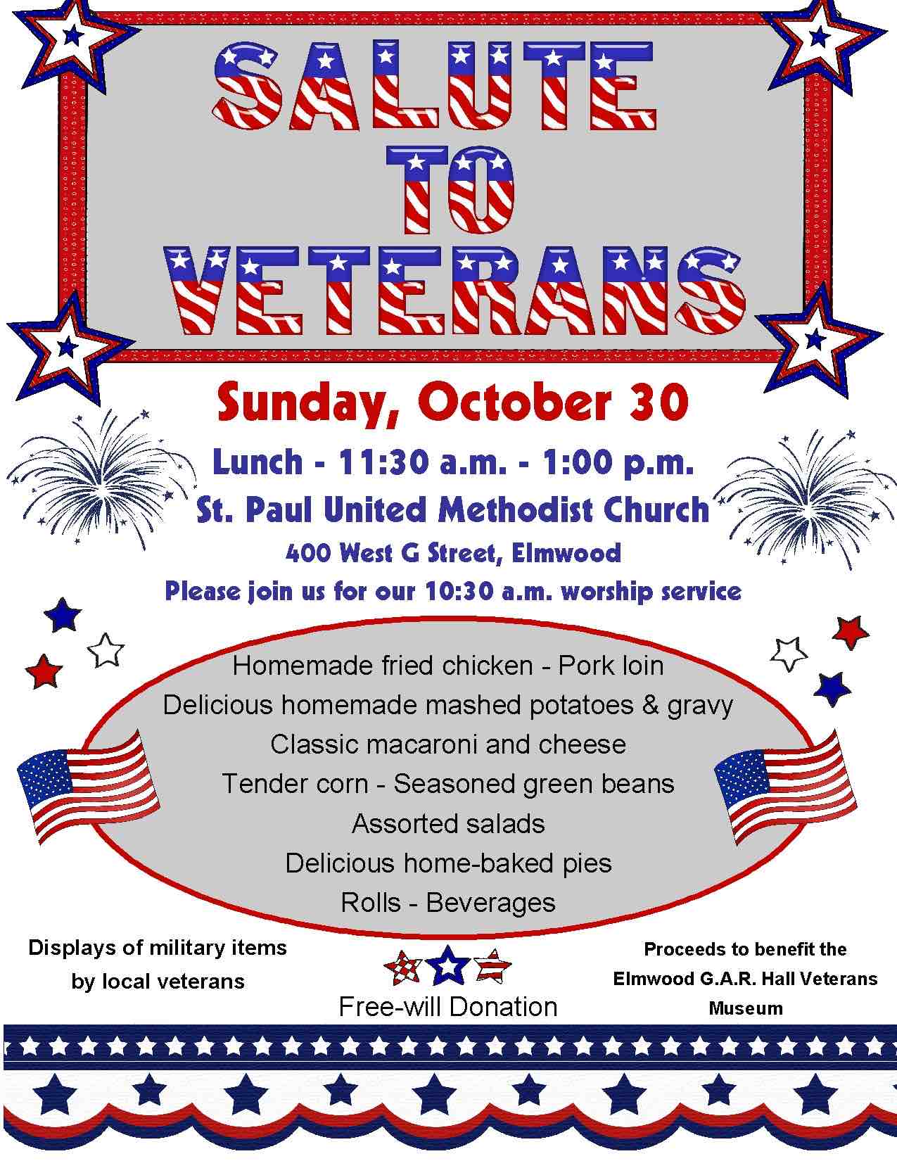 Salute to Veterans 30 Oct 2016