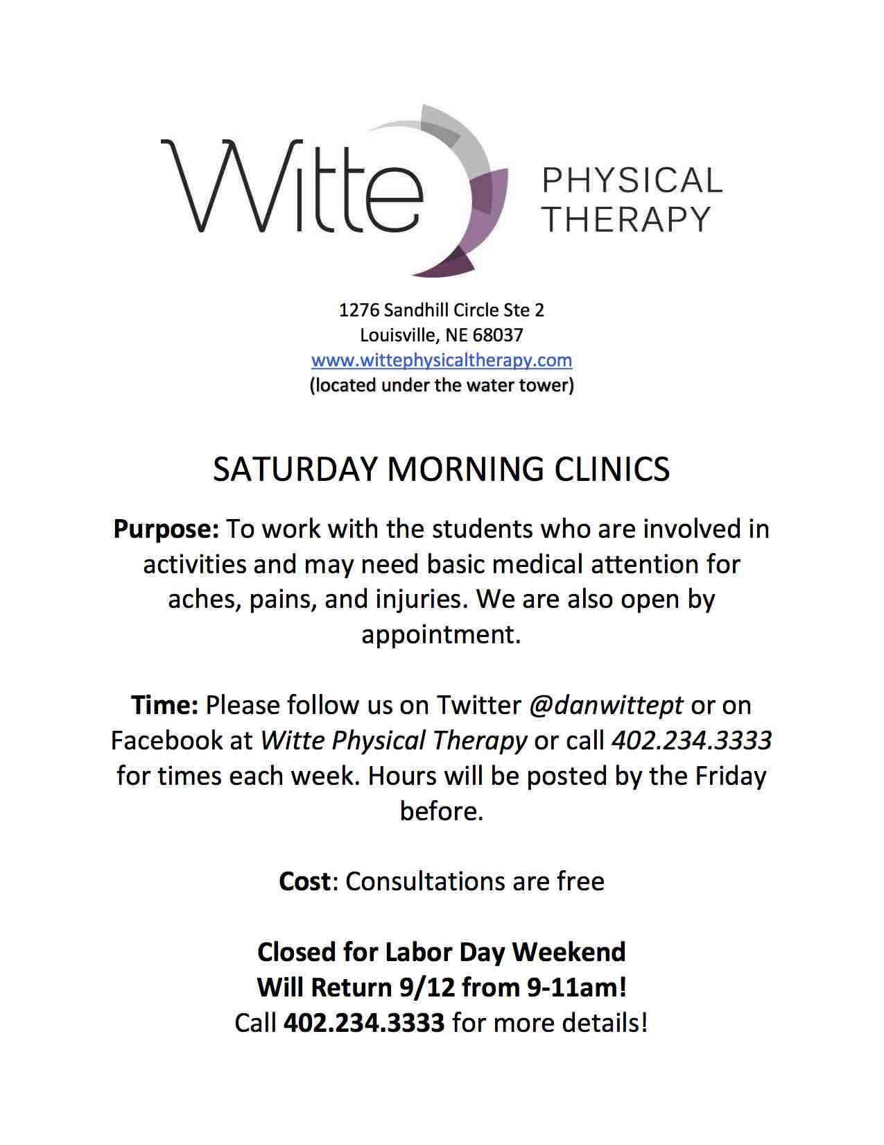 Saturday Morning Clinics 2