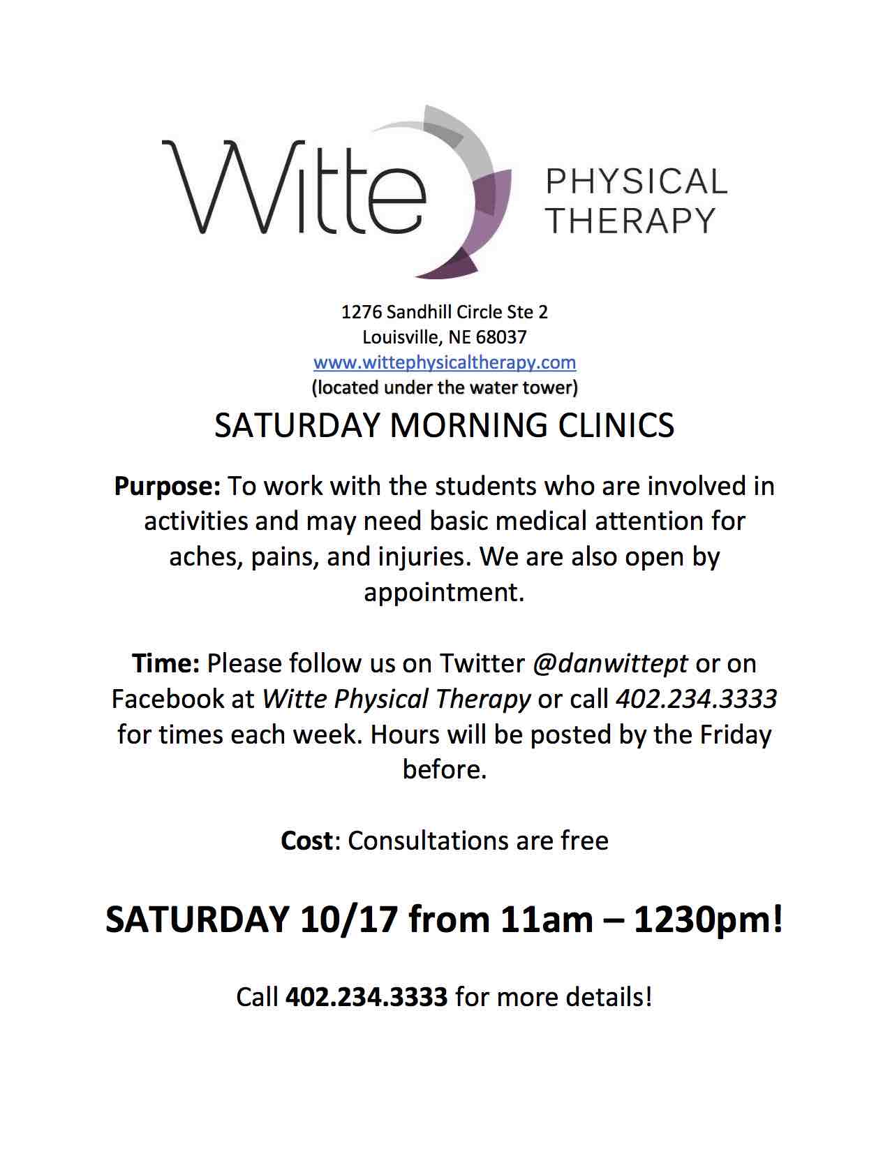 Saturday Morning Clinics 5