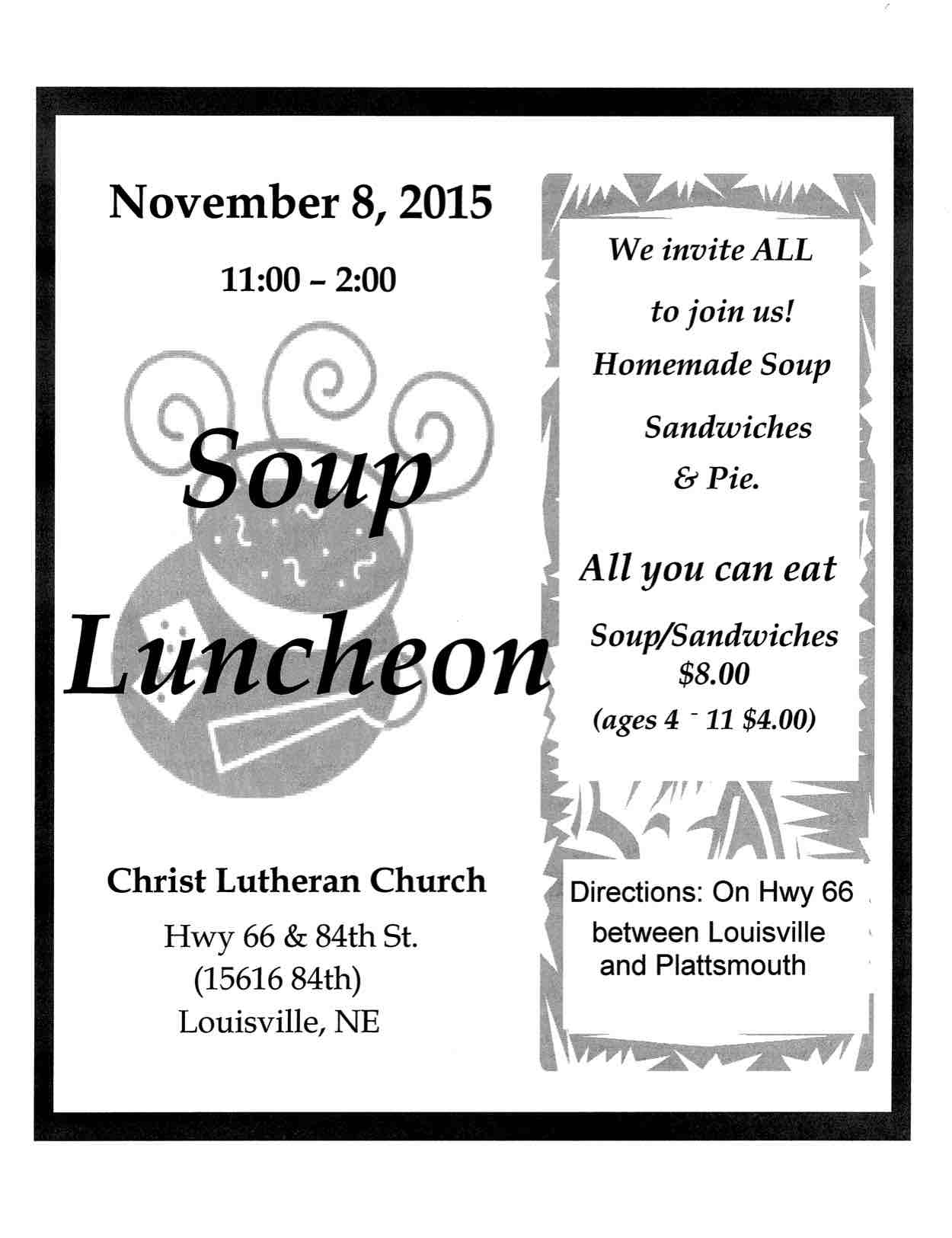 Soup Luncheon